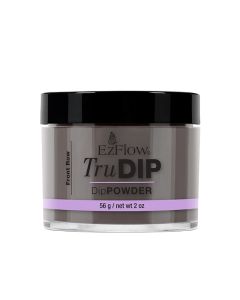 EzFlow TruDIP Front Row 2 ounce glass container covered with a black twist cap