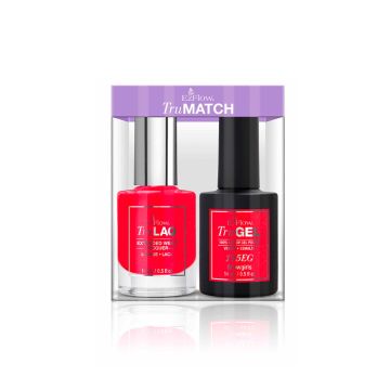 EzFlow TruMatch Color Duos Showgirls pack including 1 Extended Wear Lacquer & 1 100% LED/UV Gel Polish
