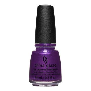 Front view of China Glaze bottle with black cap in shade Twilight Desert.